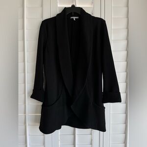 LEMON TART Black Long Sleeve Open Front Blazer Size XL